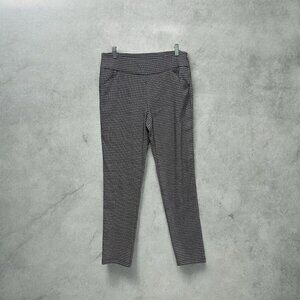 Attire New York Women's Houndstooth Dress Pants Black Size 12 Office